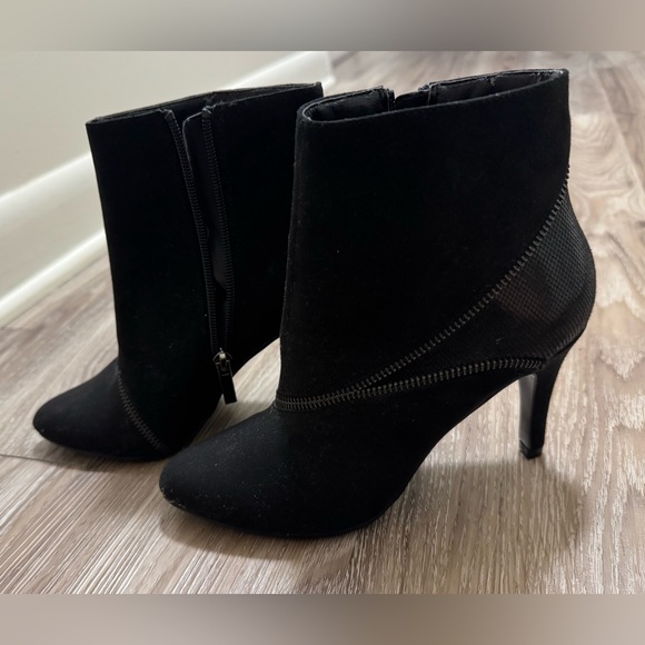 Coach Black Heeled Ankle Boots - Picture 1 of 5